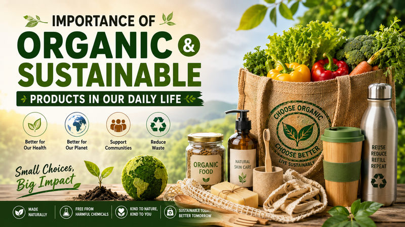 Importance of Organic & Sustainable Products in Our Daily Life