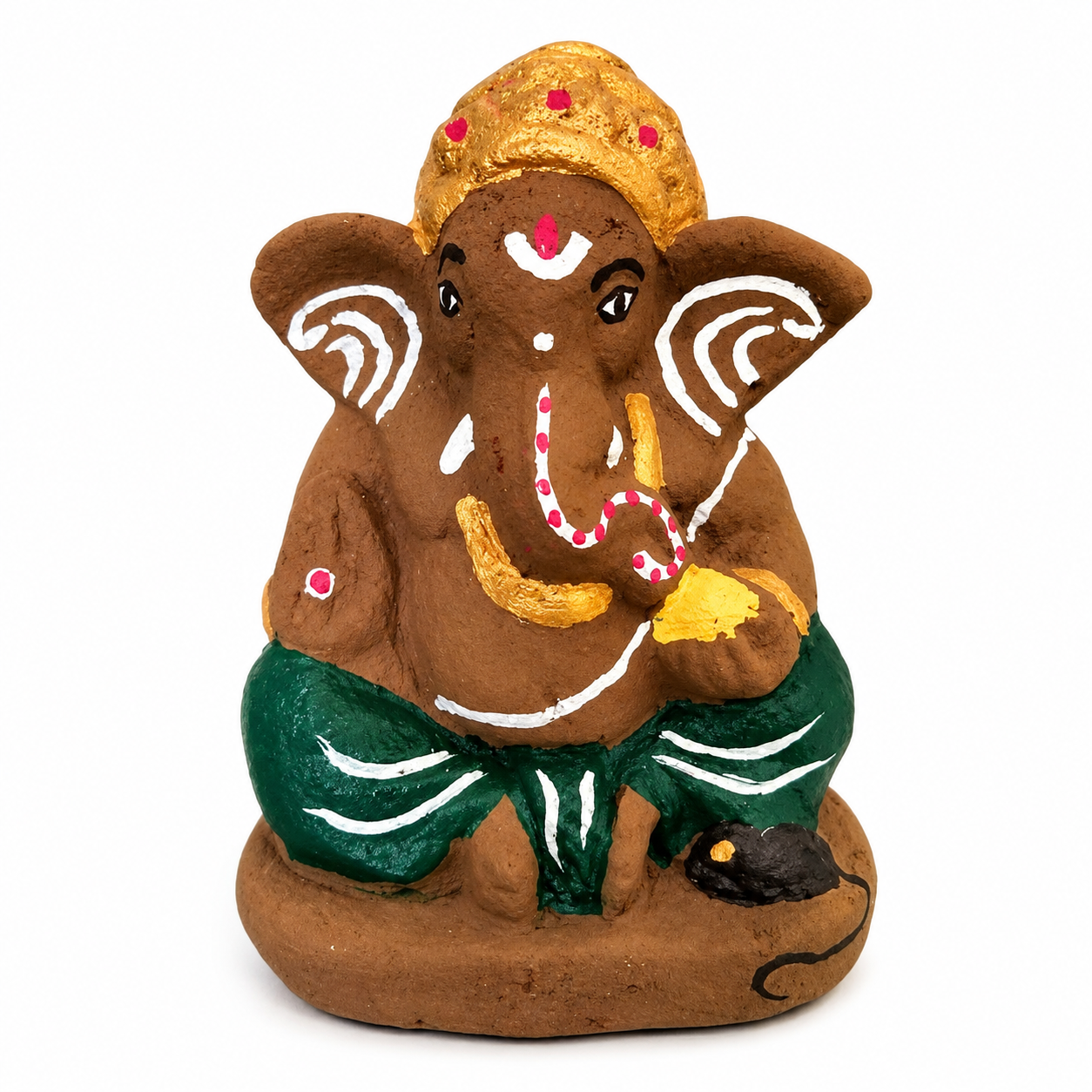 Gaunidhi - Gomay Ganesh Idol (5 Inch)
